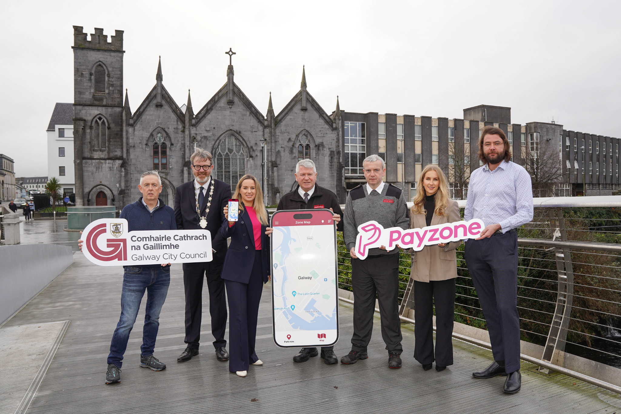 Payzone ireland and Galway City Council launch cashless Parking paymentapplication