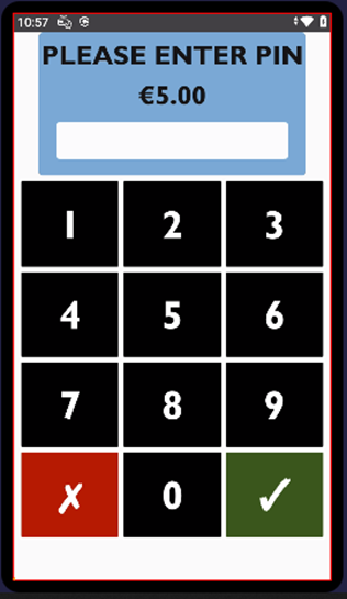 Enter pin castles device