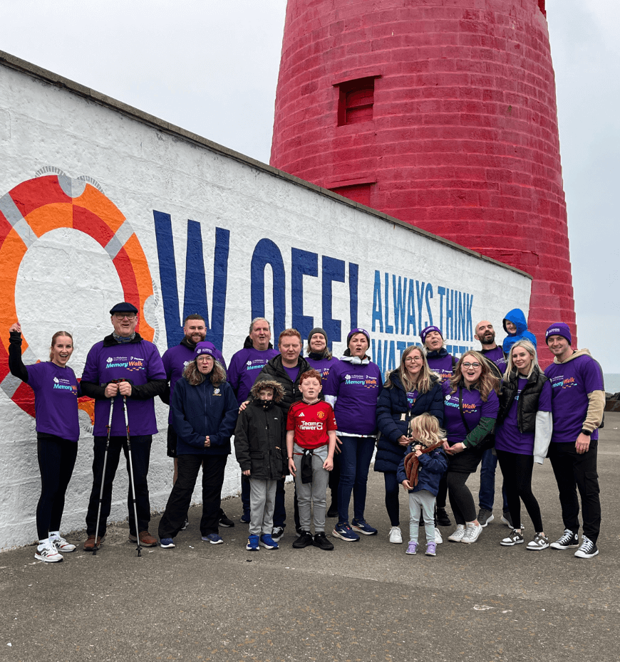 Payzone staff walk to poolbeg for Alzheimers Society of Irelands 'Memory Walk'