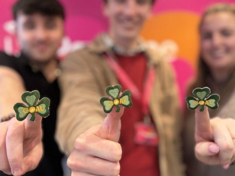 Payzone staff shamrocks for GOAL